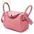 Hermès Borsa a mano e spalla Lindy Mini Evercolor Rosa Azalea con hardware argentato - vista 2