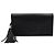 Gucci Clutch in pelle nera con frange Interlocking Soho