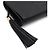 Gucci Clutch in pelle nera con frange Interlocking Soho - vista 9