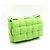 Cassette Bottega Veneta Bolsa transversal acolchoada Intrecciato verde - vista 3