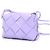Bottega Veneta Borsa a Spalla e Borsa Crossbody Intrecciato Cassette Piccola Porpora - vista 2