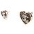 Chanel Pendientes de cristal en forma de corazón CC - vista 2