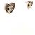 Chanel Pendientes de cristal en forma de corazón CC - vista 3