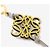 Loewe Portachiavi Anagram Charm in pelle di vitello classica Multicolore - vista 3