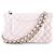Chanel Borsa a spalla classica in pelle di agnello Bianco - vista 3