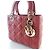 Dior Borsa Tote Cannage ABC Lady a tracolla Rosso - vista 2