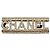 Chanel Broche de cristal con letras