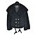 Louis Vuitton Abrigo de medio botón doble Negro