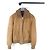 Prada Mustang-Jacke aus Schaffell mit eingeprägtem Logo Orange