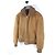 Prada Mustang-Jacke aus Schaffell mit eingeprägtem Logo Orange - Ansicht 2