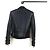 Balmain Lammfell Rider Lederjacke Schwarz - Ansicht 3