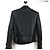 Balmain Lammfell Rider Lederjacke Schwarz - Ansicht 4