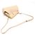 Fendi Borsa a spalla piccola in Napa beige con logo dorato Marrone - vista 4