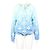 Louis Vuitton Kurze Kapuzenparka mit Blue Lagoon Monogramm Saison Blau