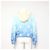 Louis Vuitton Kurze Kapuzenparka mit Blue Lagoon Monogramm Saison Blau - Ansicht 4