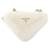 Prada Bolsa transversal triangular em shearling branco