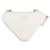Prada Bolsa transversal triangular em shearling branco - vista 3