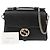 Gucci Bolsa de ombro com alça superior entrelaçada Preto