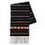 Marni Sciarpa in lana di alpaca a righe Nero