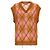 Marni Leichter Mohair-Argyle-Weste Orange