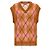 Marni Leichter Mohair-Argyle-Weste Orange - Ansicht 4
