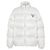 Prada Jaqueta acolchoada de nylon com logo Prata