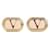 Valentino Orecchini Ovali con Logo Arancione