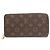 Louis Vuitton Langer Zippy Geldbeutel aus Monogramm-Canvas in Fuchsia Pink - Ansicht 2