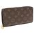 Louis Vuitton Langer Zippy Geldbeutel aus Monogramm-Canvas in Fuchsia Pink - Ansicht 3