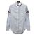 Thom Browne Camisa Oxford Rayada Azul Claro