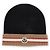 Moncler Wollmütze mit farbigem Logo-Patch (Schwarz) Mehrfarben