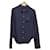 Chloé Marineblaue Seidenbluse Tuch