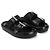 Alexander Mcqueen Double Buckle Leather Sandals Black - view 3