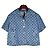 Gucci Top de jacquard denim Azul