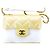 Chanel Cartera de cadena caviar clásica Dorado