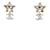 Chanel Orecchini CC Star CC Multicolore  - vista 1