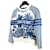 Dior Logo Palm Kaschmir Wolle Strick Blau - Ansicht 2