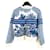 Dior Logo Palm Kaschmir Wolle Strick Blau - Ansicht 3