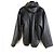 Balenciaga Giacca in pelle oversize con cappuccio e zip con logo Multicolore - vista 4