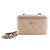 Chanel Estuche de cosméticos de cadena clásica Bolsa cruzada rectangular Naranja