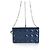 Dior Borsa a tracolla Cannage Lady in pelle lucida con catena Blu