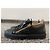 Giuseppe Zanotti Sneakers nere da donna placcate in oro Mayland Nero - vista 5