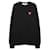 Comme Des Garcons Strickpullover mit Double Heart Patch Schwarz  - Ansicht 1