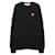 Comme Des Garcons Strickpullover mit Double Heart Patch Schwarz  - Ansicht 3