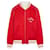 Céline Teddy-Jacke aus Satin Rot  - Ansicht 5