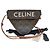 Céline Borsa a tracolla in tela tan Triomphe Triangle Marrone