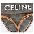Céline Borsa a tracolla in tela tan Triomphe Triangle Marrone - vista 8