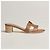 Hermès Sandali in pelle di vitello Oasis D'oro - vista 3