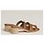Hermès Sandali in pelle di vitello Oasis D'oro - vista 4