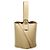 Loewe Mini secchiello Pebble in pelle di vitello liscia D'oro